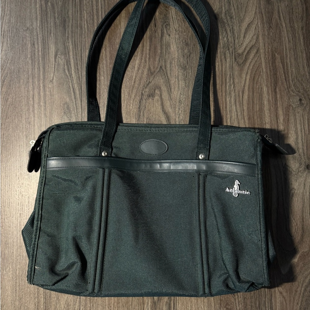Atlantic Olive green Laptop Tote with Front Organizer